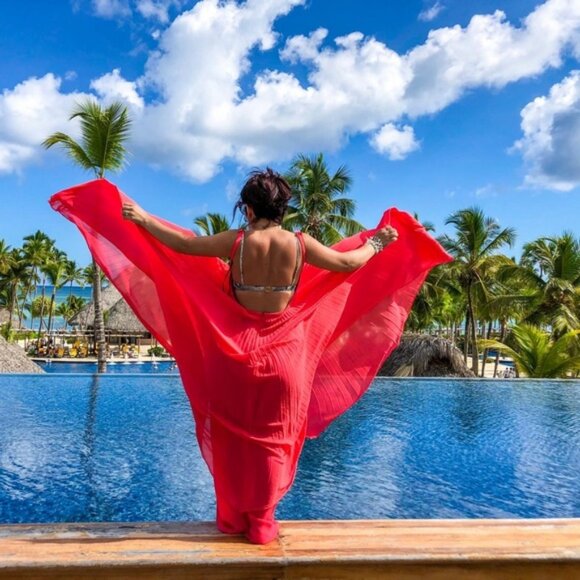 Laundry Segal Coral Chiffon Prom Dress - Picture 2 of 8